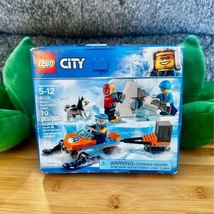 RETIRED LEGO 60191 City Arctic Exploration Team Snowmobile Dog Set 70 pcs NEW